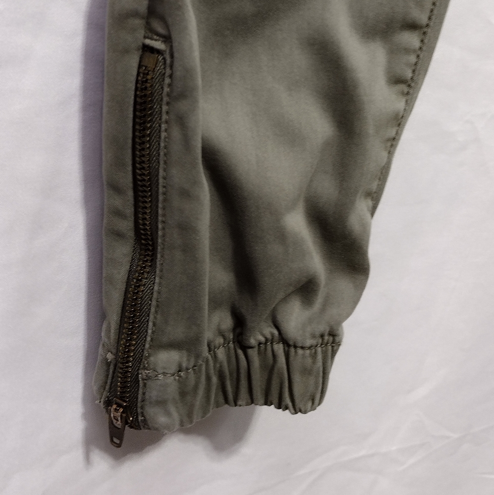 American Eagle Super Stretch Jogger Women's 4 Green High-Waisted Cargo Utility - Picture 6 of 11
